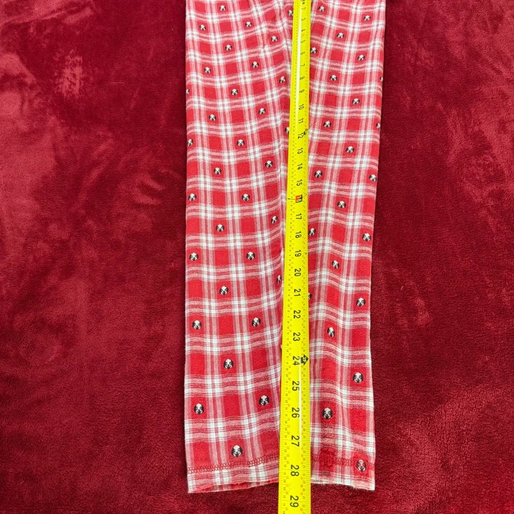 Big Dogs Red Plaid Flannel Pajama Pants Mens L/XL Embroidered Dog Lounge Sleep - Picture 8 of 8